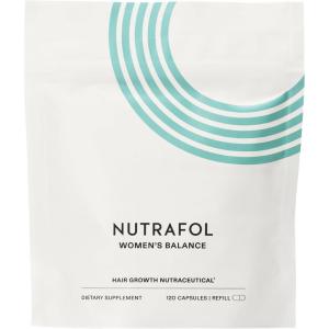 Nutrafol Women’s Balance Hair Growth Supplements, Ages 45 and Up, Clinically Proven for Visibly Thicker Hair and Scalp Coverage in 3-6 Months, Dermatologist Recommended – 1 Month Supply Refill Pouch