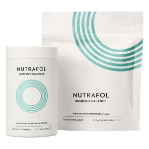 Nutrafol Women’s Balance Hair Growth Supplements, Dermatologist Recommended, Ages 45 and Up, Clinically Proven for Visibly Thicker Hair and Scalp Coverage – 2 Month Supply, Pack of 2