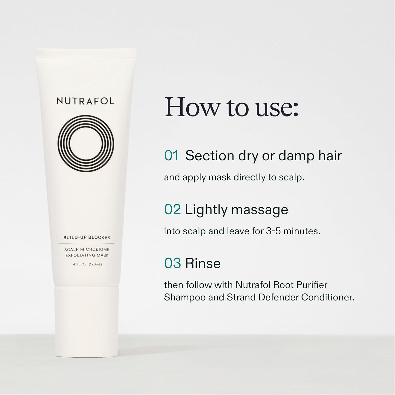 imageNutrafol Exfoliating Scalp Mask Eliminates Product Buildup and Oil for Healthier Hair and Scalp Physicianformulated for Thinning Hair Color and Extension Safe  4 Fl Oz Bottle