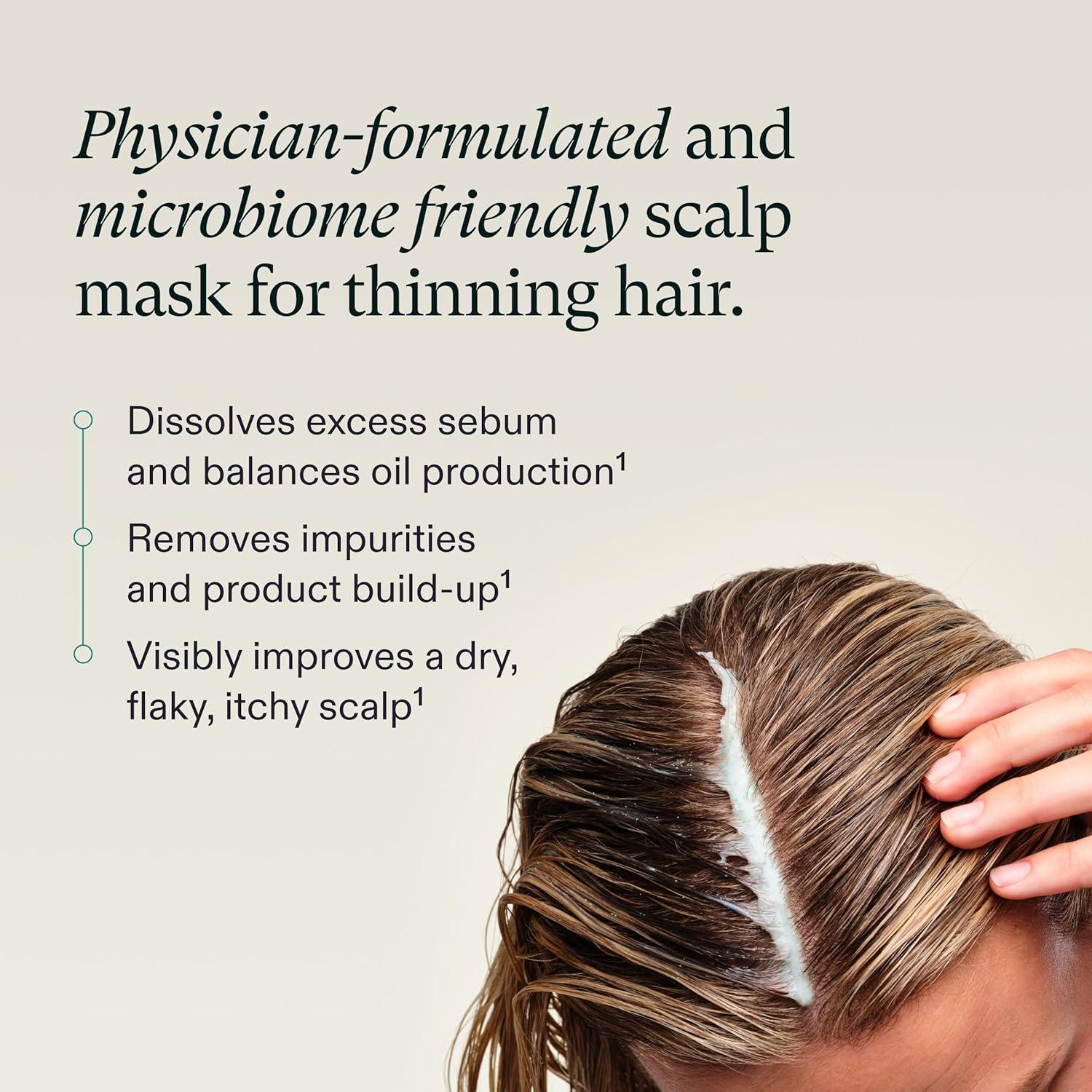 imageNutrafol Exfoliating Scalp Mask Eliminates Product Buildup and Oil for Healthier Hair and Scalp Physicianformulated for Thinning Hair Color and Extension Safe  4 Fl Oz Bottle